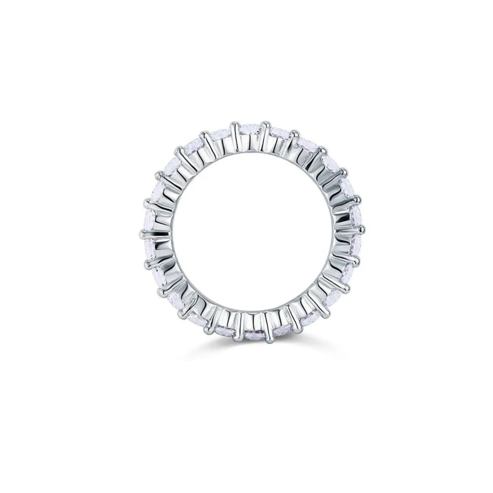 Round Cut Eternity Wedding Band Ring